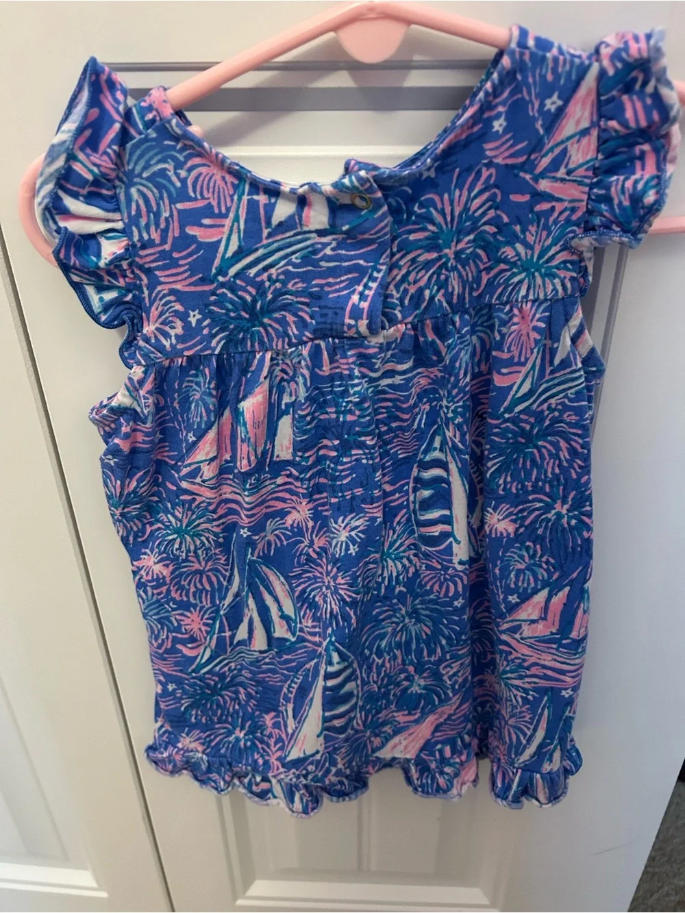 Lilly Pulitzer ruffle cap